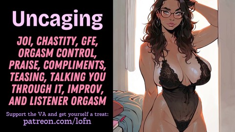 Asmr-instructions pour se branler, audio érotique , une cage de chasteté