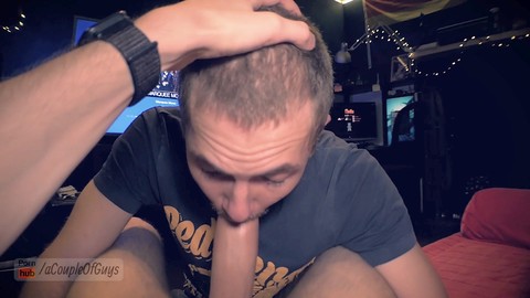 Gay monster cock, gay sloppy deepthroat, sloppy blowjob