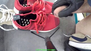Adidas, gay shoes, gay leather gloves