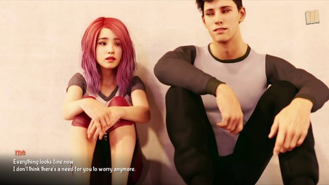 비주얼 노벨, 섹시한 갈색 머리, 거유