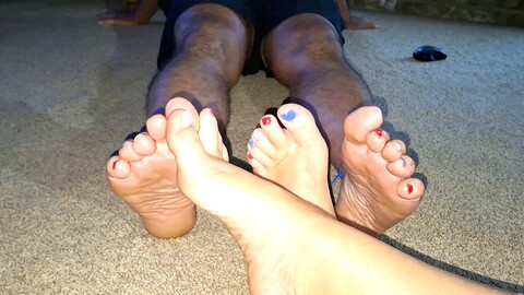 Furry, footing, fondling