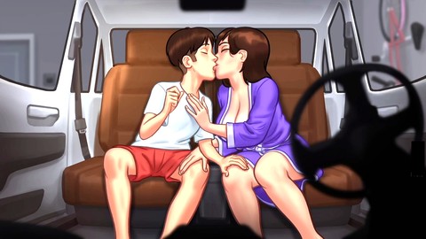 Горячая грудастая милфа, аниме, аниме хентай