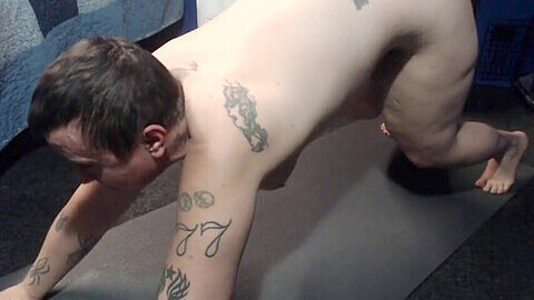 Saturday morning yoga session with a twist on webcam