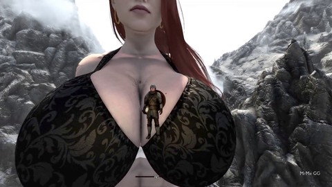 Une rousse imposante se transforme en géante et te garde en sécurité - Ambiance de géante dans Skyrim
