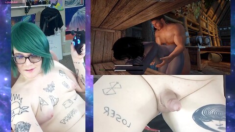 La gamer de talla grande Kkaytwo se masturba y tiene orgasmos entre sus sesiones de juego.