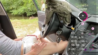 Gay car, thick cocks, bj
