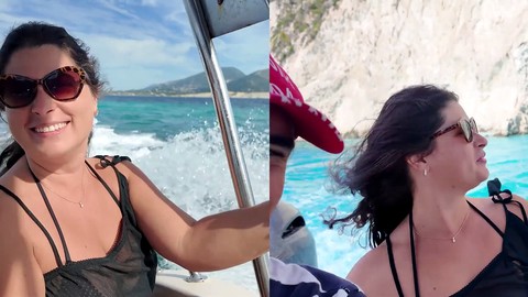 Волосатая киска, публичный минет, секс на общественном пляже