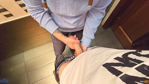 Cum in panties, dont cum inside, real stranger