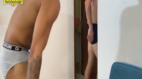 Gay bareback, latino blowjob, brazilian hunk